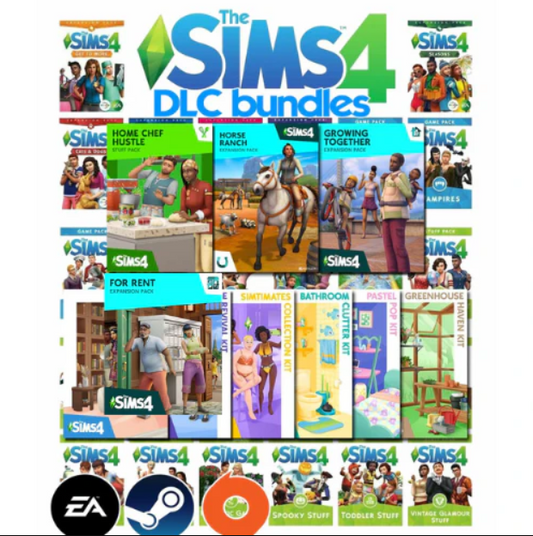 THE SIMS 4 GAME ALL EXPANSIONS AND STUFF PACKS